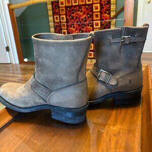 FRYE Veronica Women Short Leather Boots Brown Size 8